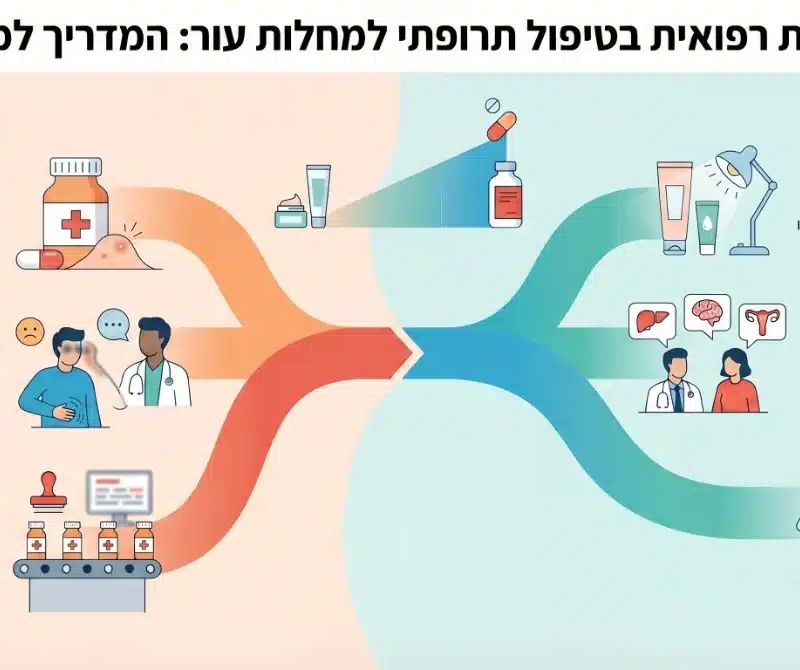 אינפוגרפיקה: רשלנות רפואית בטיפול תרופתי למחלות עור